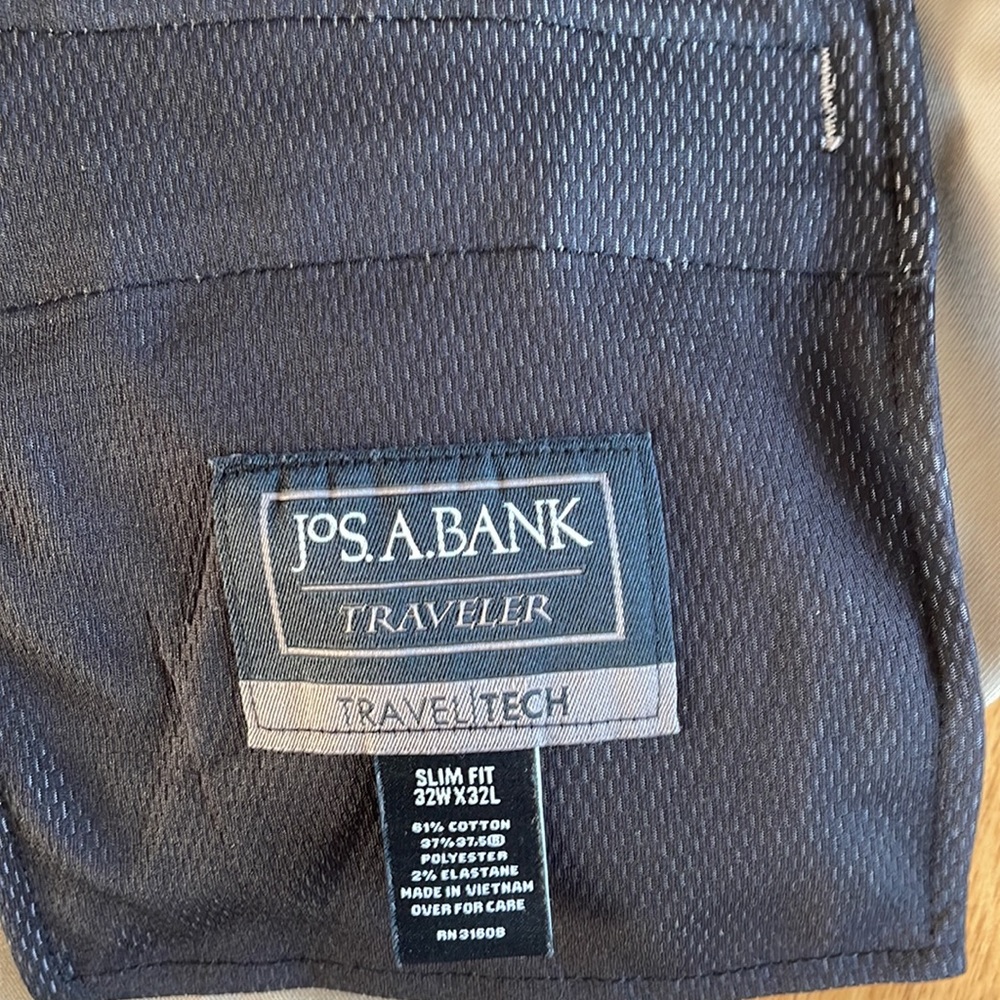 Travel Tech Slim Fit Flat Front Casual Pants 32 x 32 - Picture 5 of 5